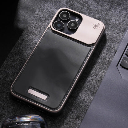 Armor King MagSafe Aluminum+Leather Heat Dissipation Aromatherapy Protective Cover Case