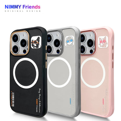 Nimmy Cool Glasses MagSafe Case Cover with Embroidery Magnetic Bracket