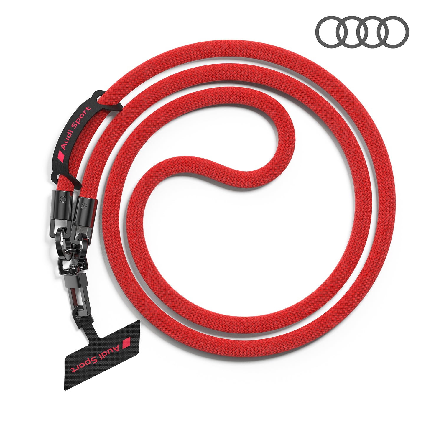 AUDI Sport Nylon Crossbody Phone Lanyard 10mm - RSQ D1