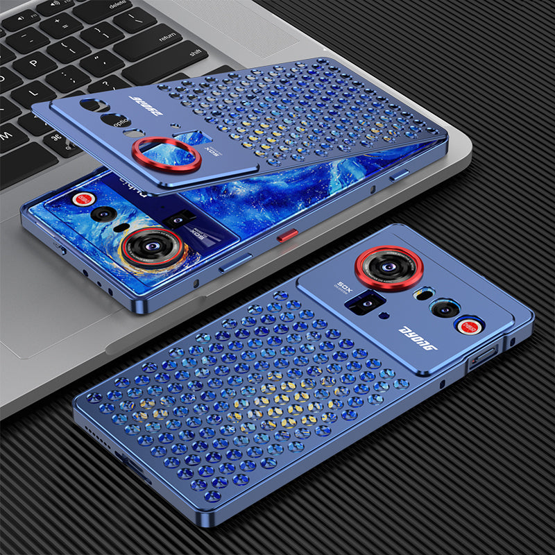 Kylin Armor Elastic Buckle Heat Dissipation Metal Case Cover for ZTE | nubia Smartphones