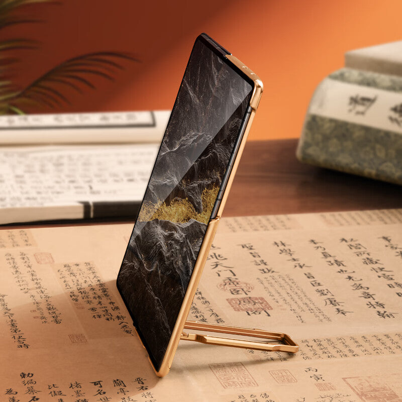 Oatsbasf 360° Rotatable Kickstand Strap Wristband Shockproof Leather Case Cover