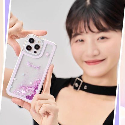 Sanrio Characters Glitter Quicksand Back Case Cover