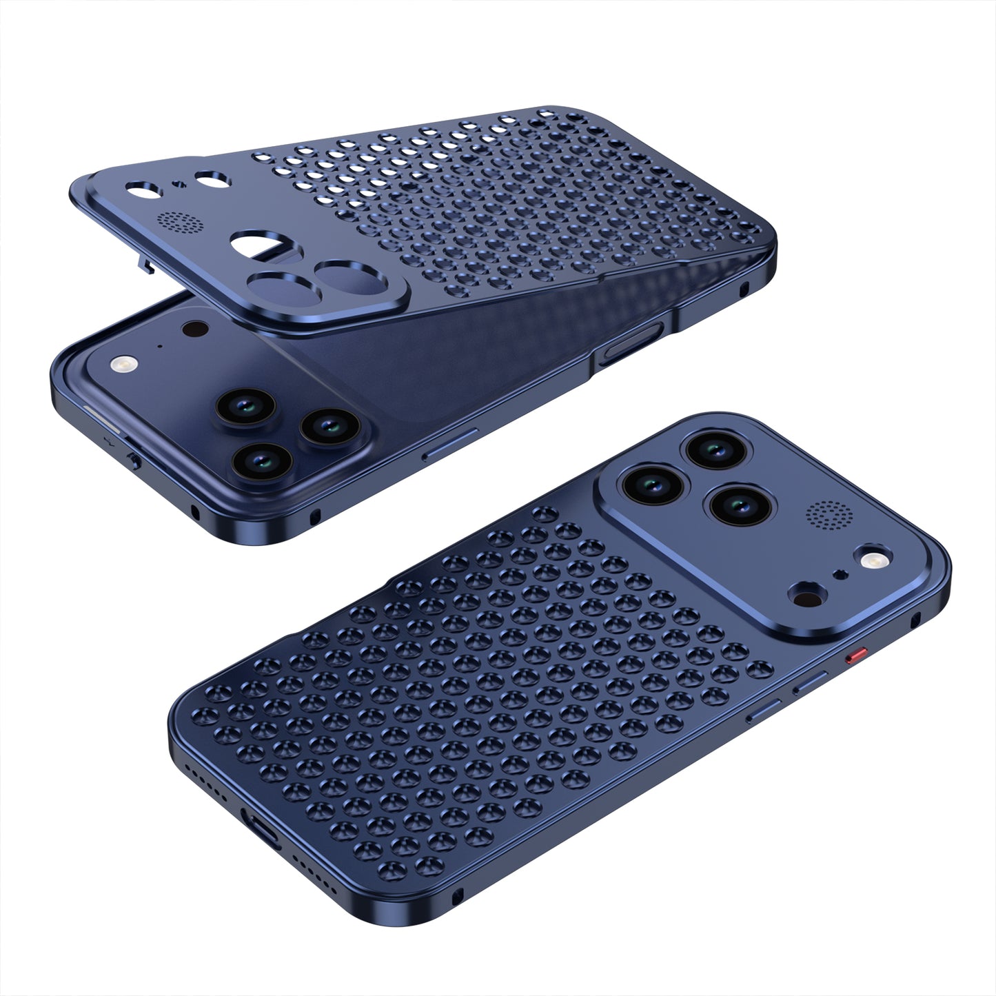 Kylin Armor Elastic Buckle Heat Dissipation Aromatherapy Metal Case Cover