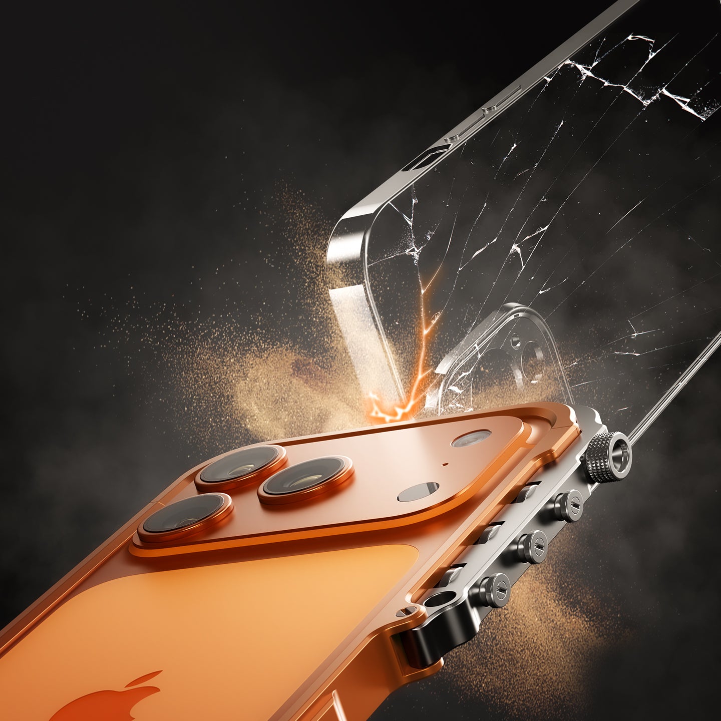 Armor King Trigger Mechanical Armor Premium Metal Bumper Case