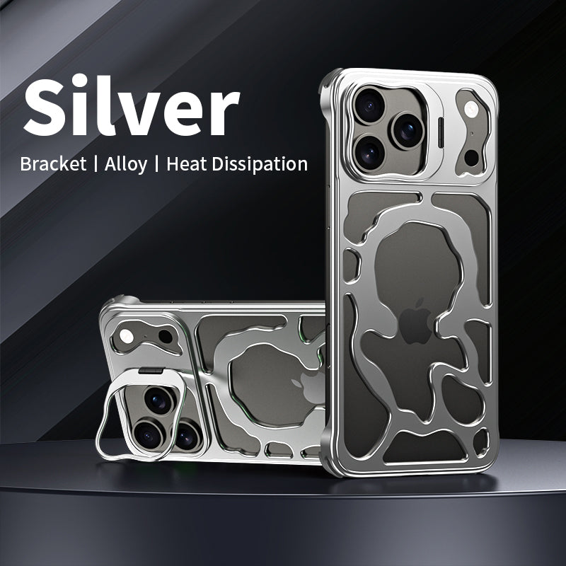 Armor King Auspicious Clouds MagSafe Metal Alloy Air Cushion Kickstand Case Cover