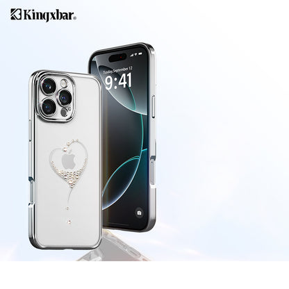 KINGXBAR Wish Swarovski Sparkle Crystals Clear Hard PC Case Cover