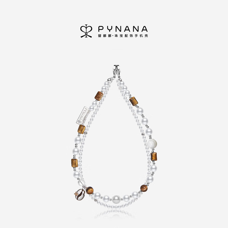 PYNANA Jewelry Aesthetics & Handcraft Hand Chain Phone Charm Beads Strap Pearl Lanyard
