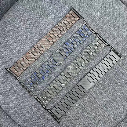 Oatsbasf Luxury Pure Carbon Fiber Adjustable Apple Watch Band Replacement Strap