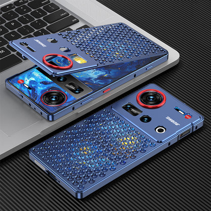 Kylin Armor Elastic Buckle Heat Dissipation Metal Case Cover for ZTE | nubia Smartphones