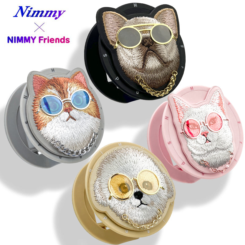 Nimmy Cool Glasses MagSafe Case Cover with Embroidery Magnetic Bracket