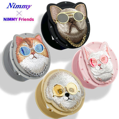 Nimmy Cool Glasses MagSafe Case Cover with Embroidery Magnetic Bracket