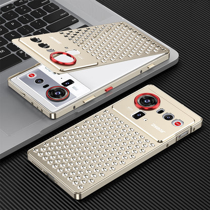 Kylin Armor Elastic Buckle Heat Dissipation Metal Case Cover for ZTE | nubia Smartphones