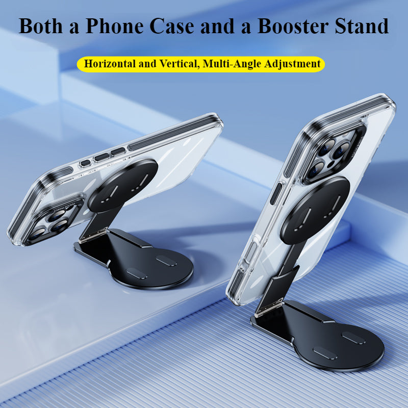 Oatsbasf 360° Rotatable Booster Stand Shockproof Protective Case Cover