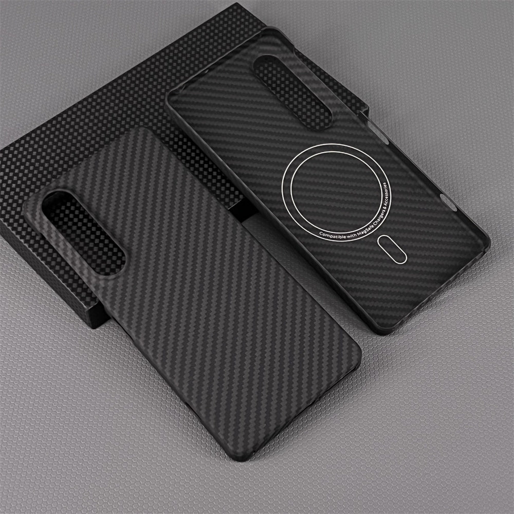 Oatsbasf Luxury Pure Carbon Fiber Case for SONY Smartphones