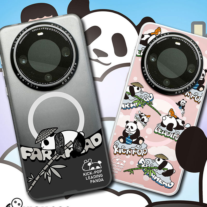 KICK-POP Leading Panda MagSafe All-inclusive Shockproof IMD Protective Case Cover