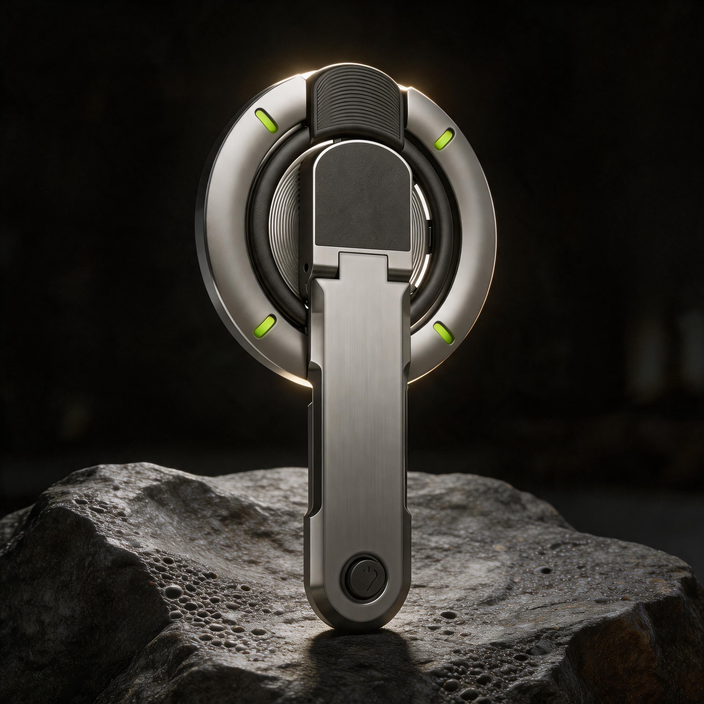 Luphie Mecha Armor Metal Case Cover with Magnetic Ring Holder MagSafe Bracket