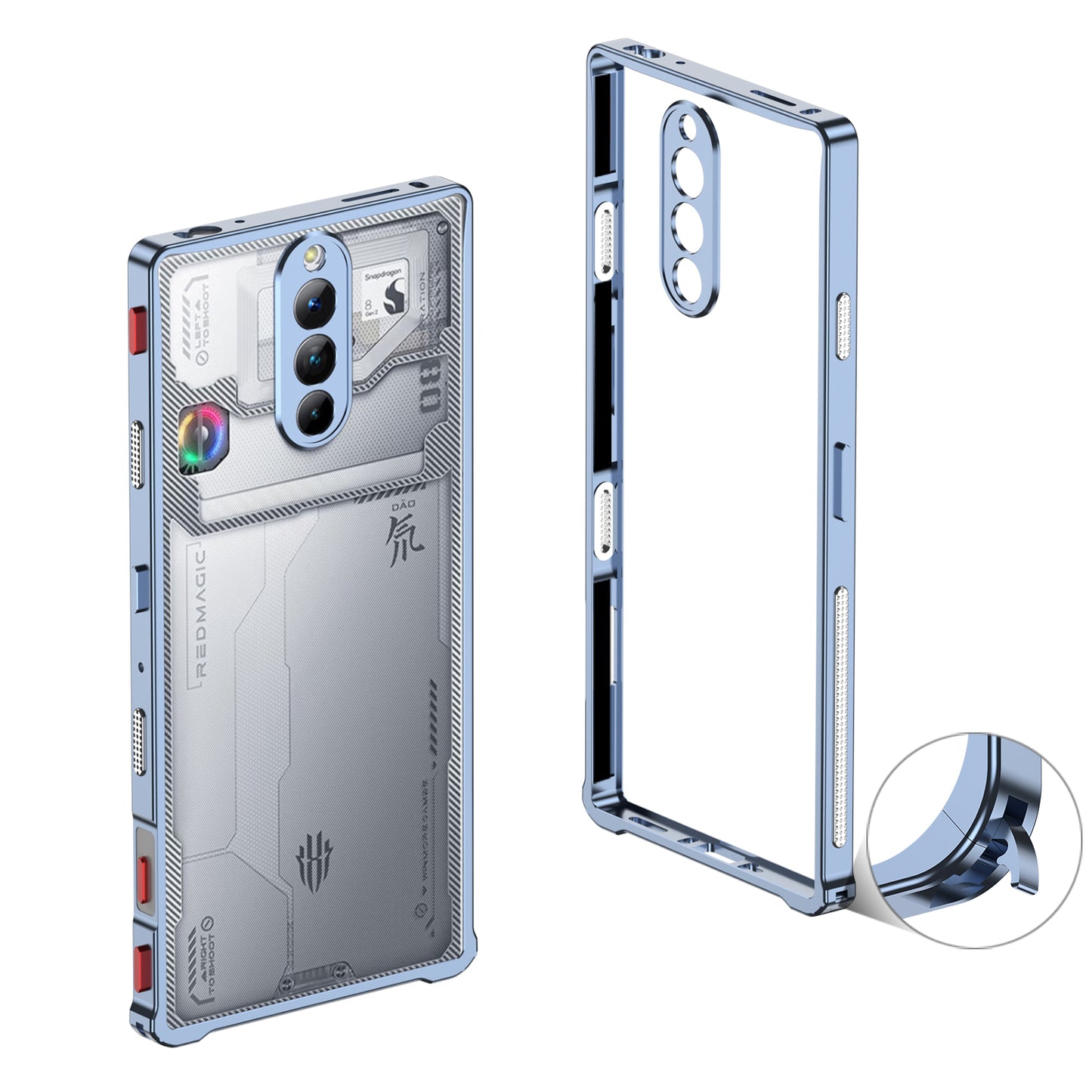 Armor King Supercar Lens Protector Heat Dissipation Metal Bumper Case Cover