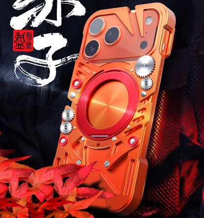 Simon360° Rotate Bracket Pivot Ring Stand Hollow Out Metal Case Cover