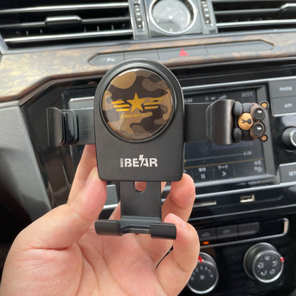 Hikii Bear Figure Car Gravity Bracket Phone Holder