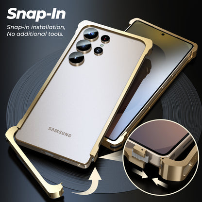 Luphie Slim Light Shockproof Snap-on Aluminum Metal Bumper Case Cover