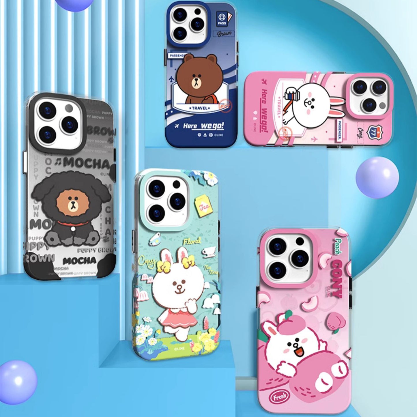 Line Friends All-inclusive Shockproof IMD Protective Case Cover