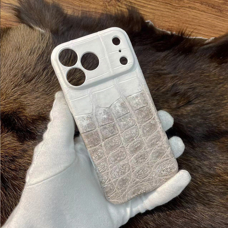 i-idea Handmade Luxury Crocodile Skin Genuine Leather Case Cover