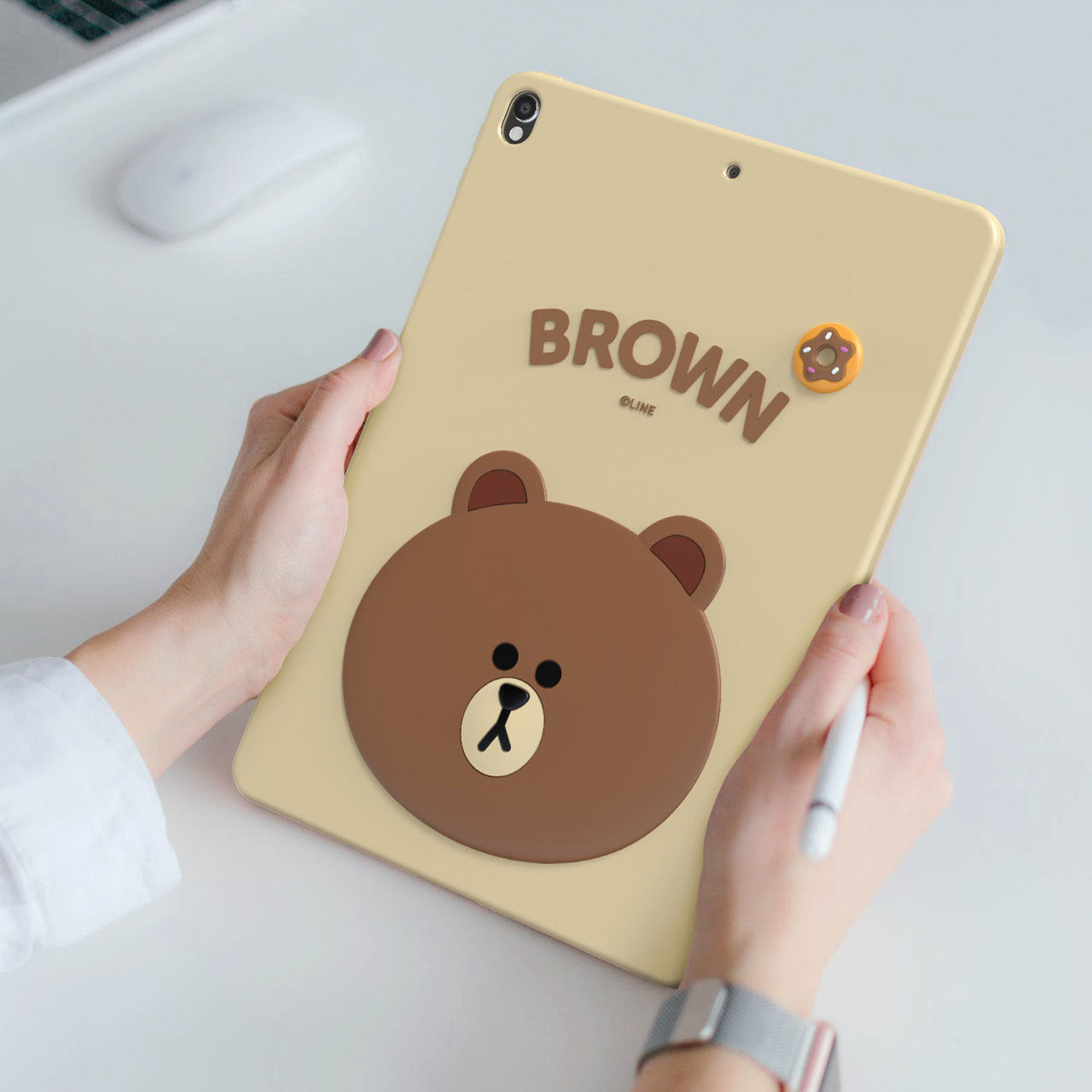 Line Friends Shockproof 3D Tablet Silicone Case Cover