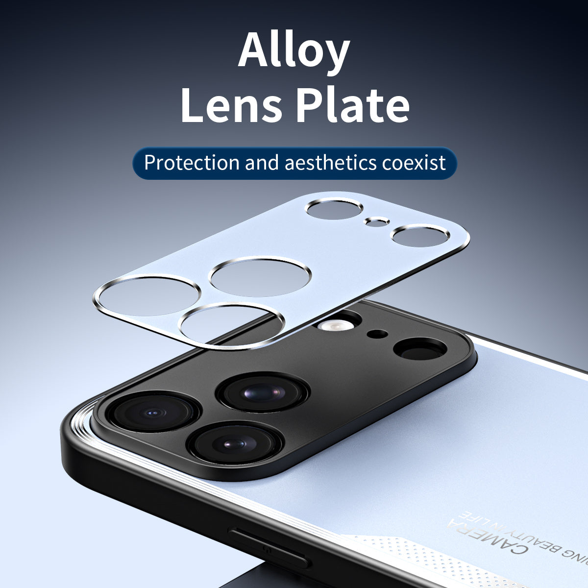 Armor King Fengshang TPU Frame Alloy Lens Protector Metal Backplate Case Cover
