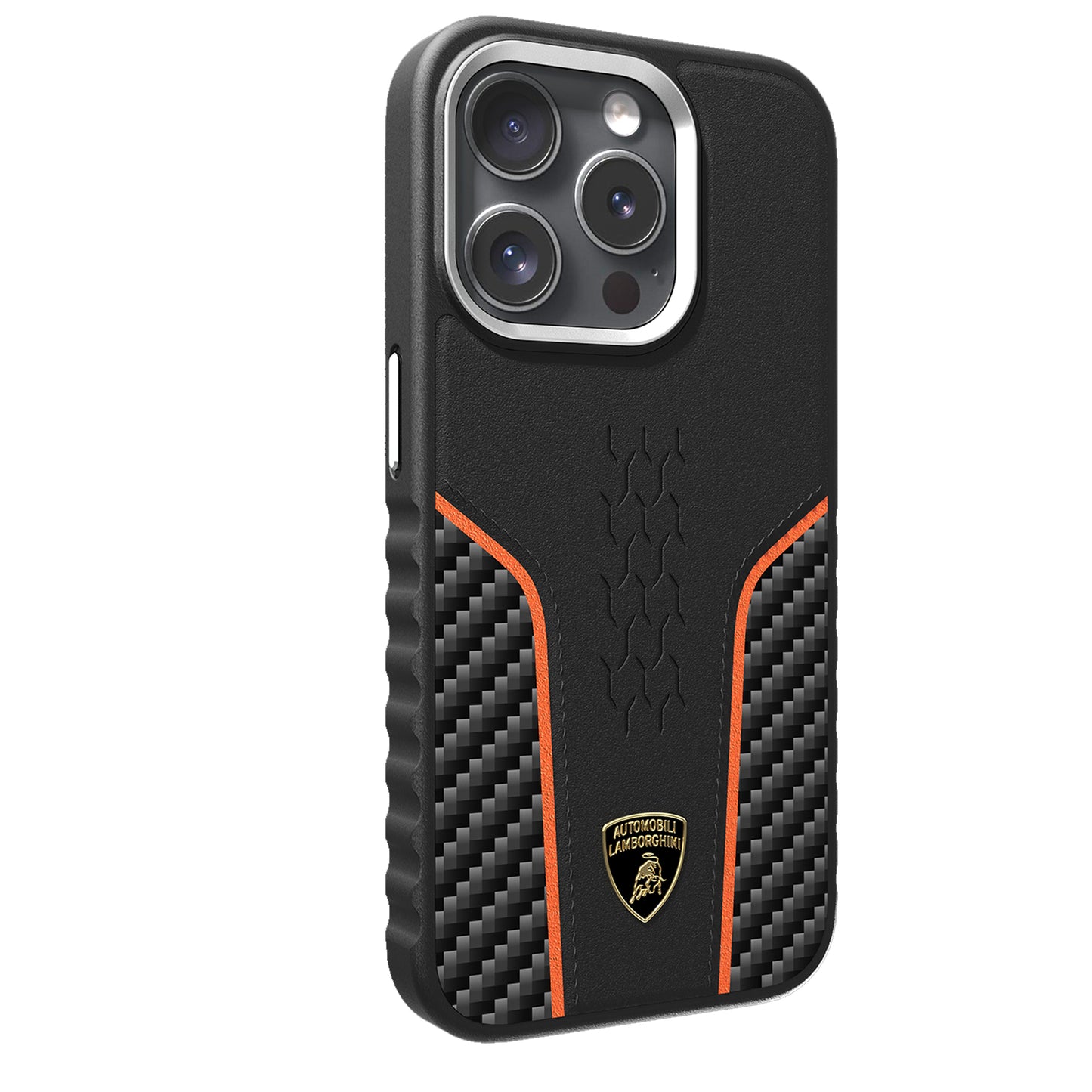 Lamborghini MagSafe Genuine Leather Carbon Fiber Phone Case - Huracan D21