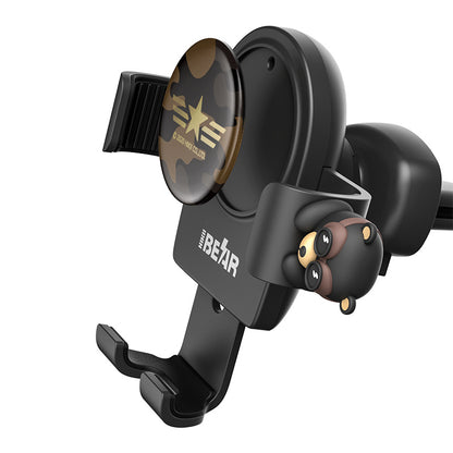 Hikii Bear Figure Car Gravity Bracket Phone Holder