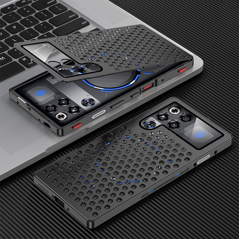 Kylin Armor Elastic Buckle Heat Dissipation Metal Case Cover for ZTE | nubia Smartphones