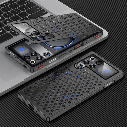 Kylin Armor Elastic Buckle Heat Dissipation Metal Case Cover for ZTE | nubia Smartphones