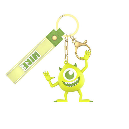 Disney Monsters, Inc. Mike Figure Key Ring Doll Pendant Keychain Anti-lost Lanyard