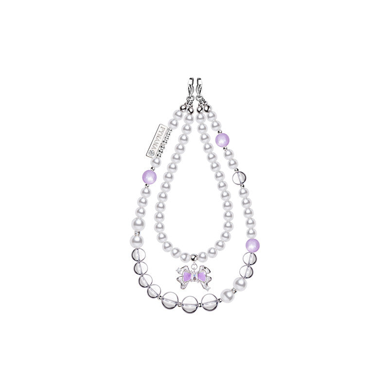 PYNANA Jewelry Aesthetics & Handcraft Hand Chain Phone Charm Beads Strap Pearl Lanyard