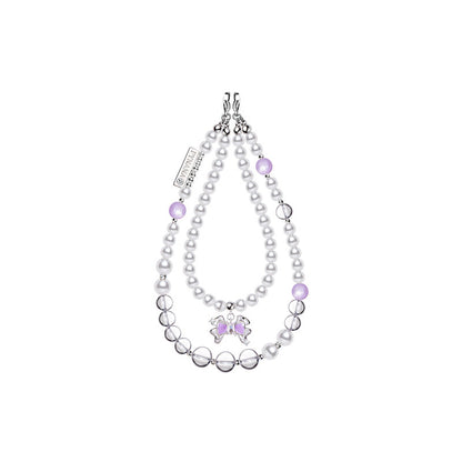 PYNANA Jewelry Aesthetics & Handcraft Hand Chain Phone Charm Beads Strap Pearl Lanyard