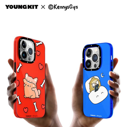 YOUNGKIT X KennysGifs Slim Thin Matte Anti-Scratch Back Shockproof Cover Case