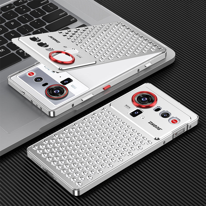 Kylin Armor Elastic Buckle Heat Dissipation Metal Case Cover for ZTE | nubia Smartphones