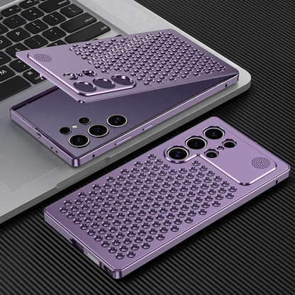 Kylin Armor Elastic Buckle Heat Dissipation Aromatherapy Metal Case Cover