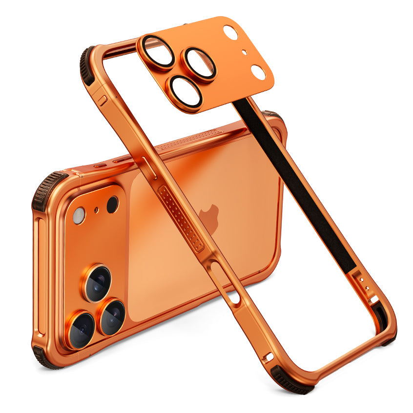 Oatsbasf Dome Shell Lens Protector Air Cushion Shockproof Aluminum Metal Bumper Case Cover