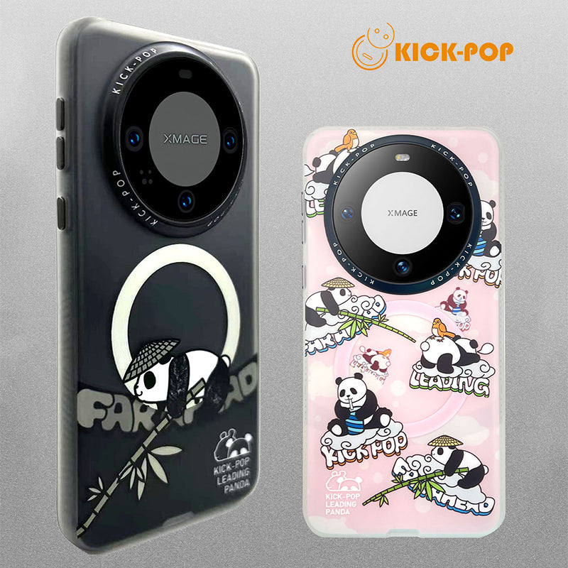 KICK-POP Leading Panda MagSafe All-inclusive Shockproof IMD Protective Case Cover