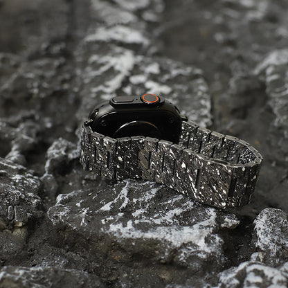 Oatsbasf Luxury Pure Carbon Fiber Adjustable Apple Watch Band Replacement Strap