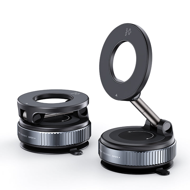 Armor King Vacuum Suction Magnetic Phone Mount Foldable Car Navigation Bracket