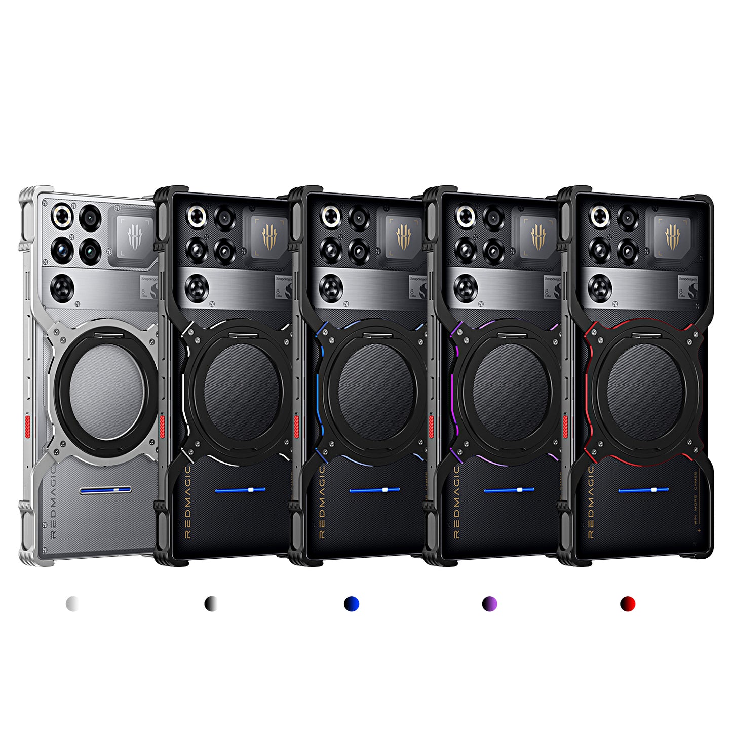 iy Bicolor Robotic Arm MagSafe Pivot Ring Stand Case Cover with Lens Protector