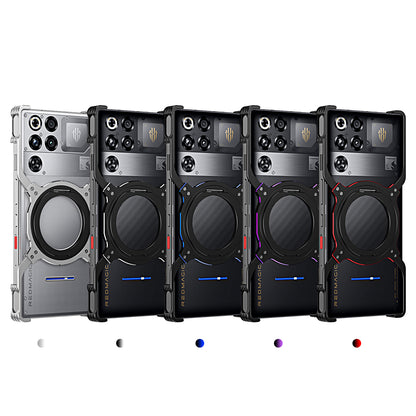 iy Bicolor Robotic Arm MagSafe Pivot Ring Stand Case Cover with Lens Protector