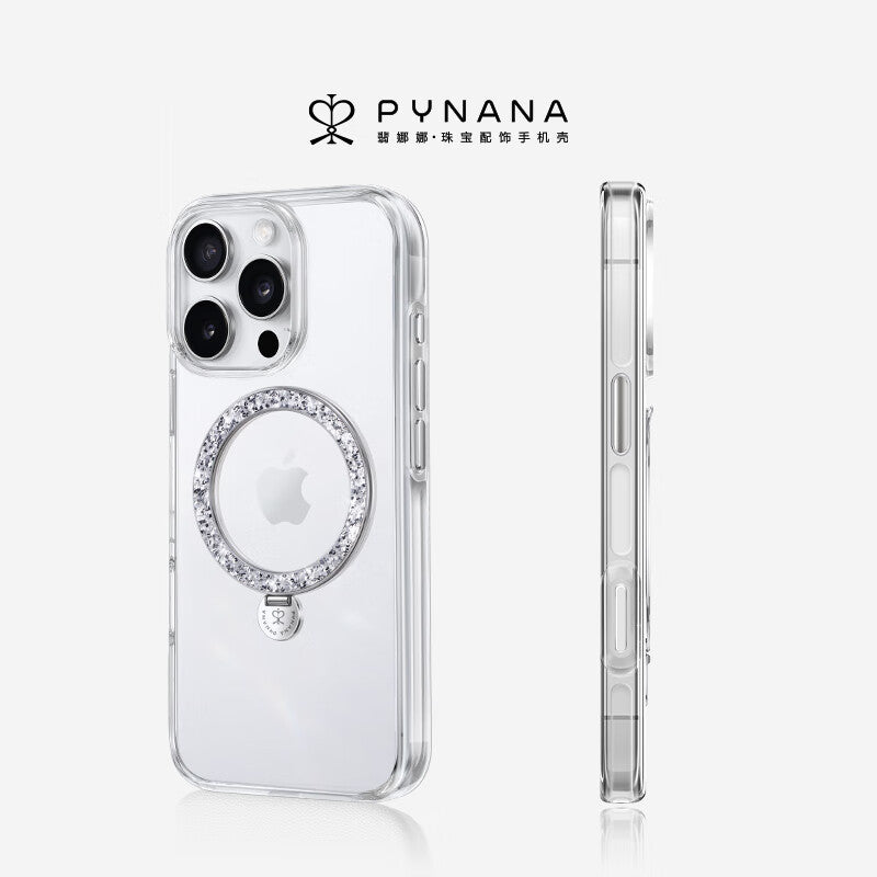 PYNANA Dancing Streamer Jewelry Aesthetics & Handcraft MagSafe Ring Holder Protective Case Cover