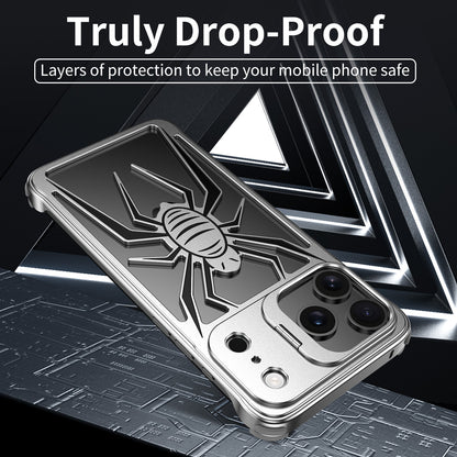 Armor King Spider Aluminum Alloy Lens Kickstand Shockproof Metal Case Cover