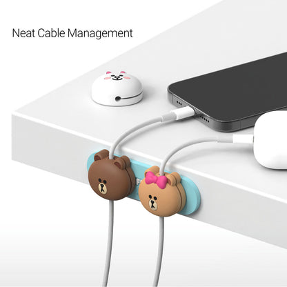 Line Friends Face Magnetic Cable Holder