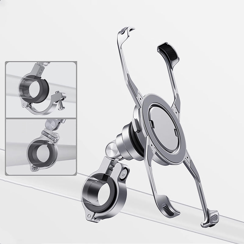 Armor King Magnetic iPhone Holder with Protective Case Bicycle Navigation Bracket Motorcycle Riding Mount