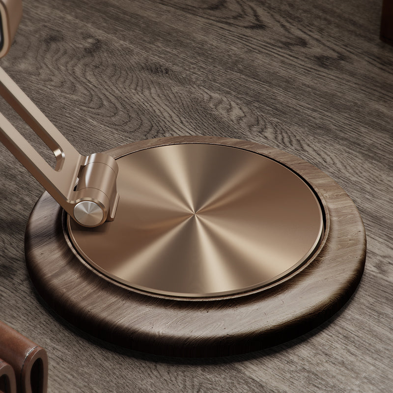 Armor King Foldable 360° Rotation Metal Phone Holder Adjustable Desktop Tablet Stand