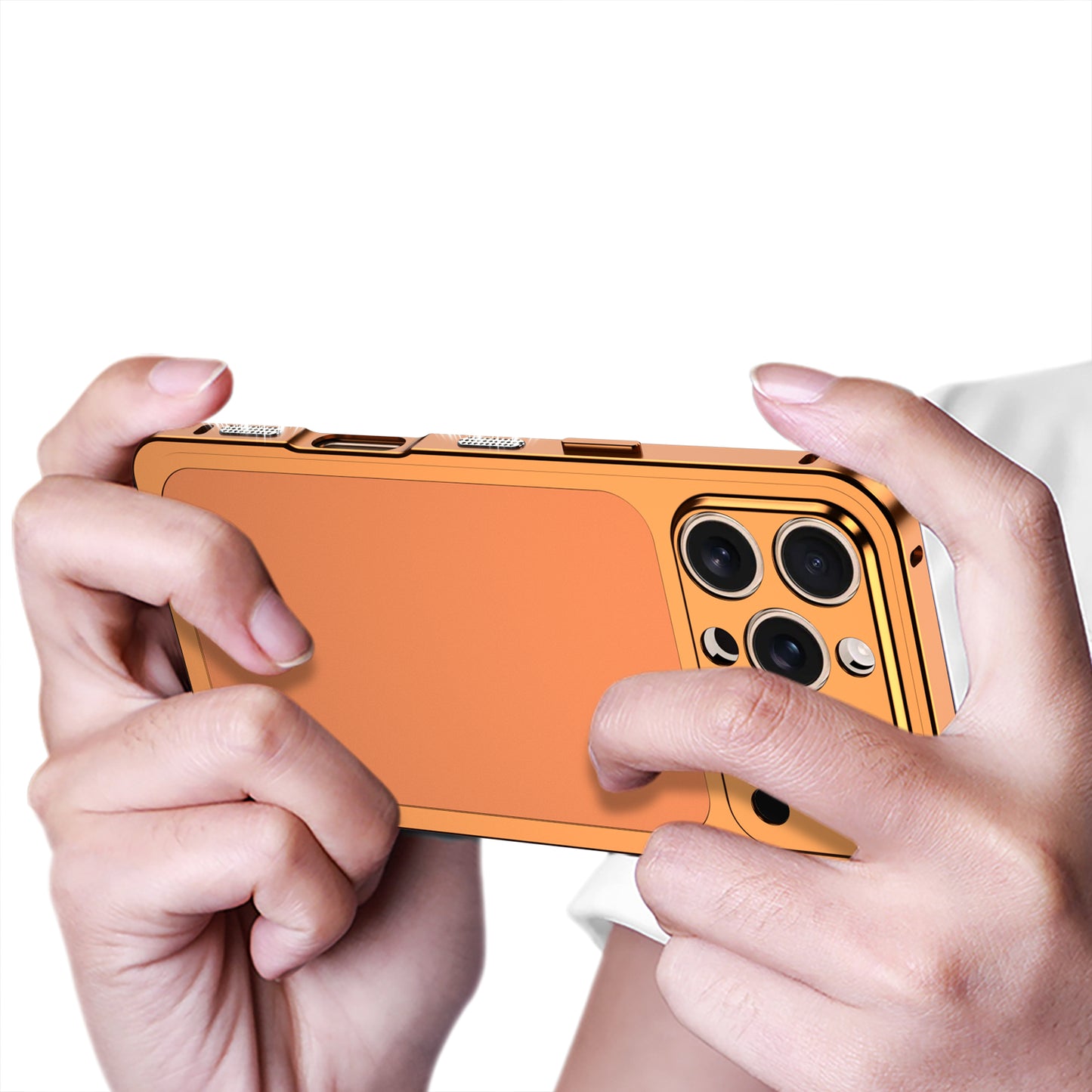 Armor King Supercar Lens Protector Heat Dissipation Metal Bumper Matte Backplate Case Cover